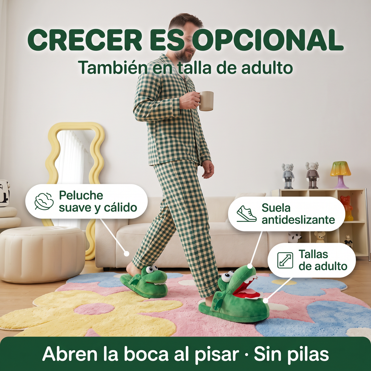 Pantuflas de cocodrilo
