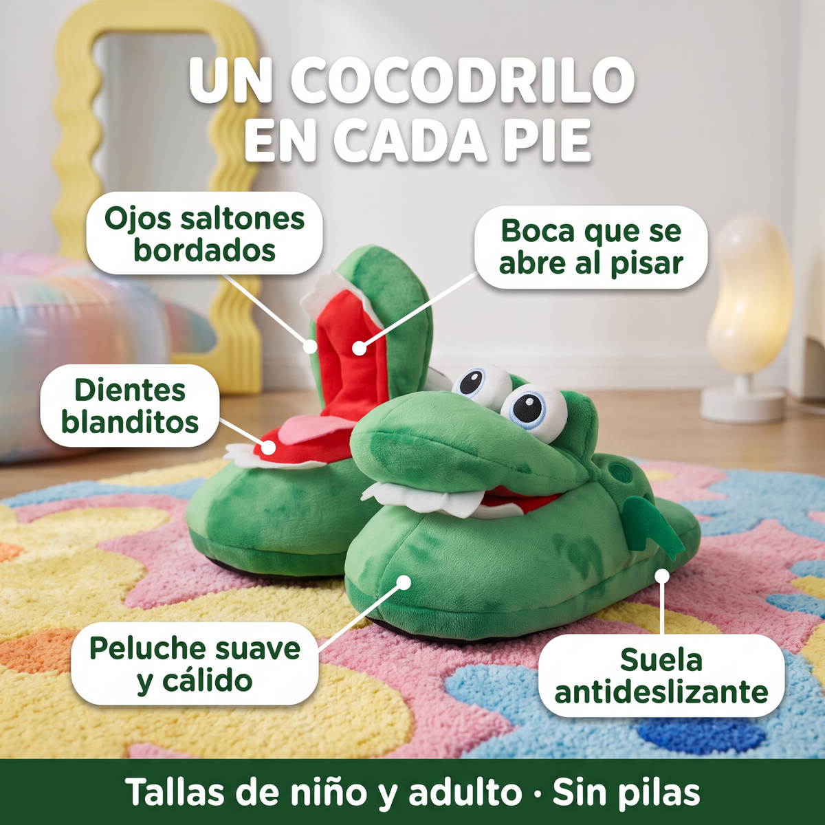 Pantuflas de cocodrilo